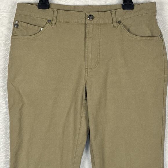 Free Fly Pants Men 34x32 (36x31) Khaki Tan Stretch Outdoor Preppy Hiking Camping - Picture 1 of 12